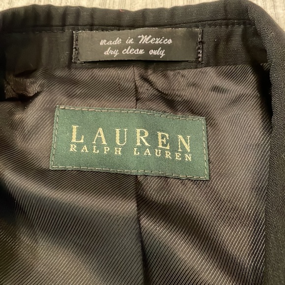 RALPH LAUREN Formal/Tuxedo Worsted Wool Sport Coat Jacket BLACK / Size 46R - Picture 3 of 12